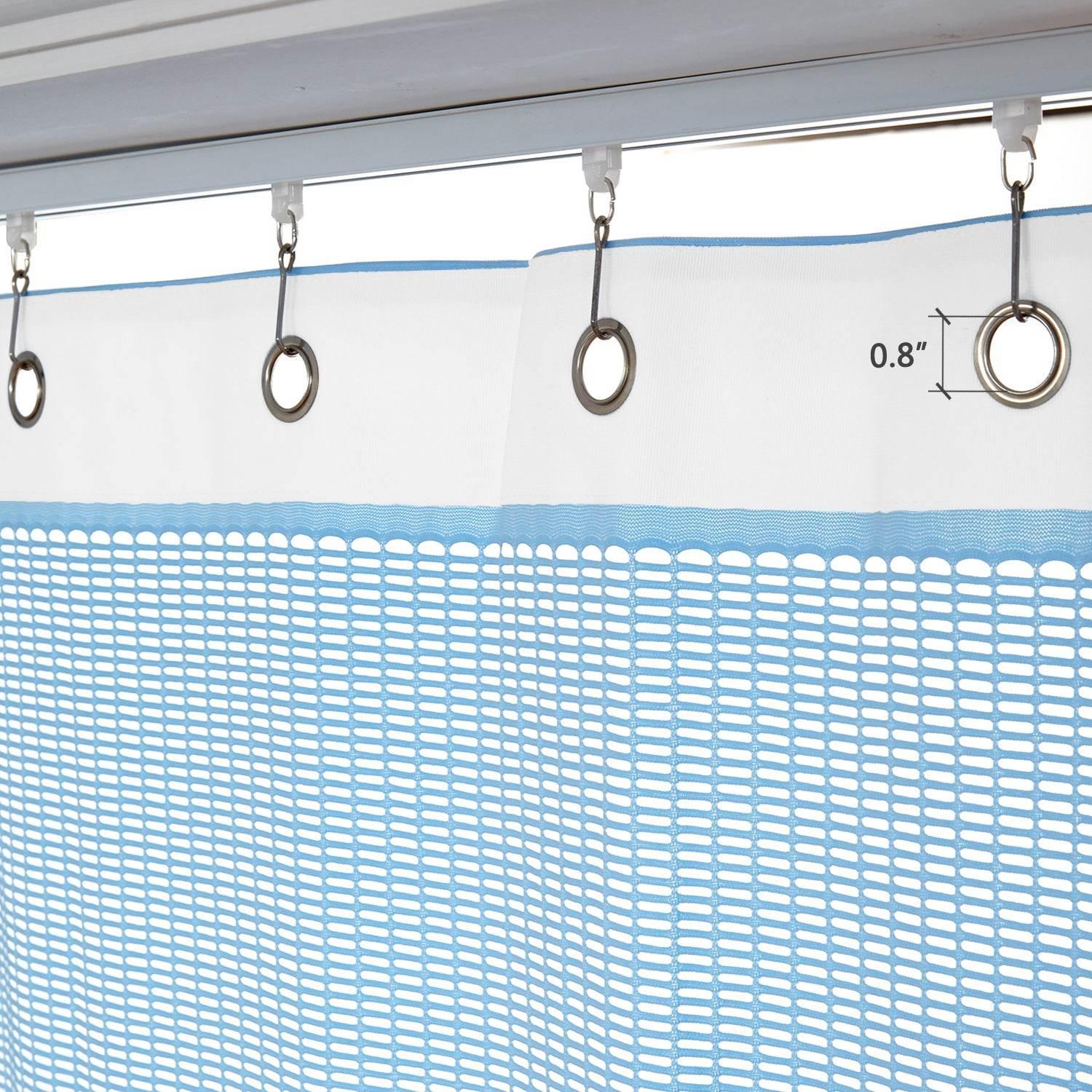 Medical Privacy Curtains Breathable Fabric Grommet for Hospital & Clinic NFPA-701 - Cololeaf -- T19 White