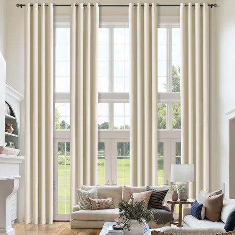 Atlanta Extra Long Room Darkening Curtains Thermal Insulated Noise Reducing Grommet 1 Panel
