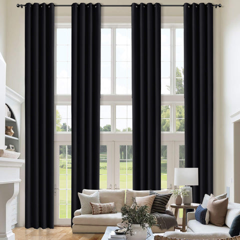 Atlanta Extra Long Room Darkening Curtains Thermal Insulated Noise Reducing Grommet 1 Panel