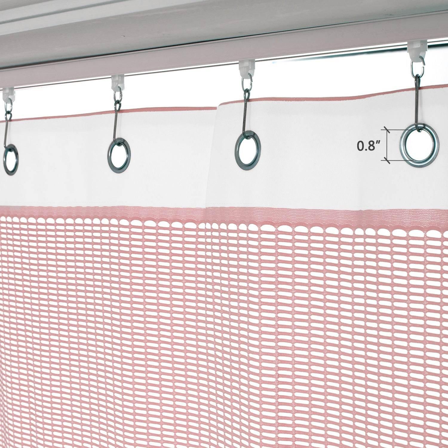 Medical Privacy Curtains Breathable Fabric Grommet for Hospital & Clinic NFPA-701 - Cololeaf -- T19 White