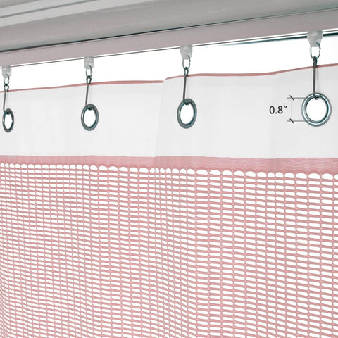 Medical Privacy Curtains Breathable Fabric Grommet for Hospital & Clinic NFPA-701 - Cololeaf -- T19 White