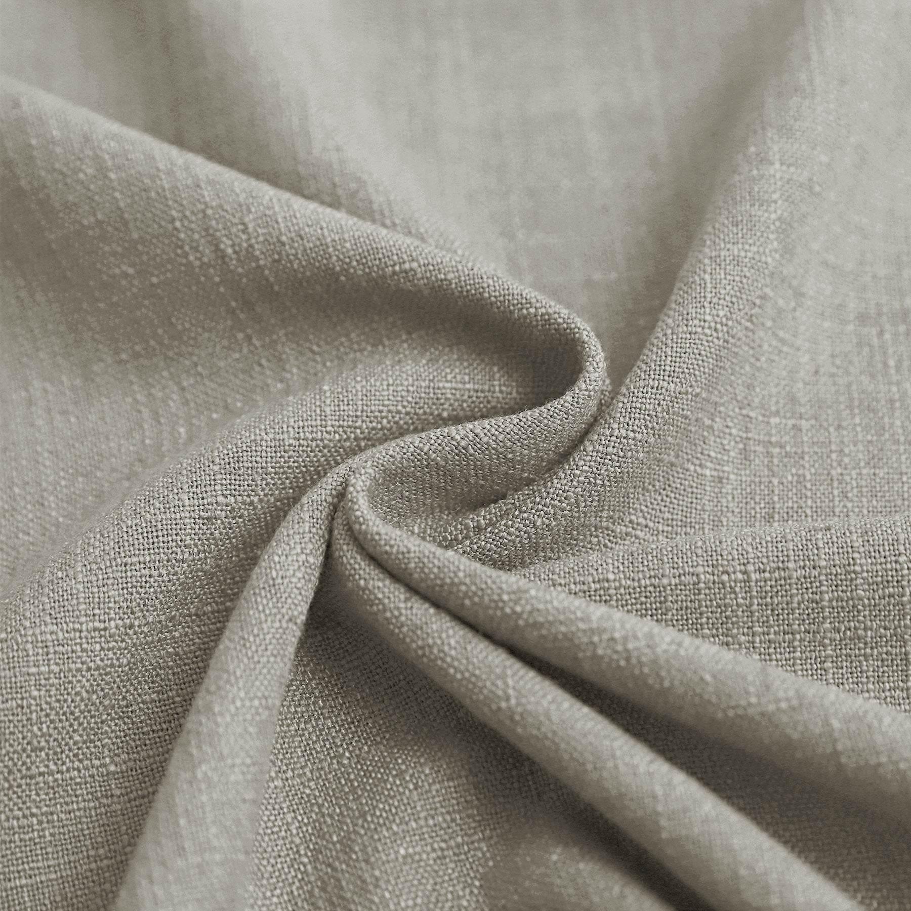 1908 Linen Blend Breathable & Natural Curtain Tab Top - Cololeaf -- #18 Sand White/Fog