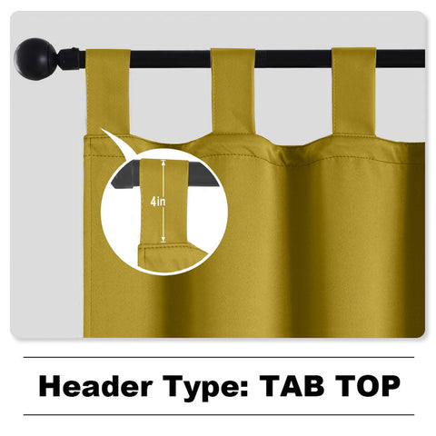 Rose Outdoor Curtains, Waterproof Thermal Insulated Blackout, Tab Top Velcro Detachable 1 Panel