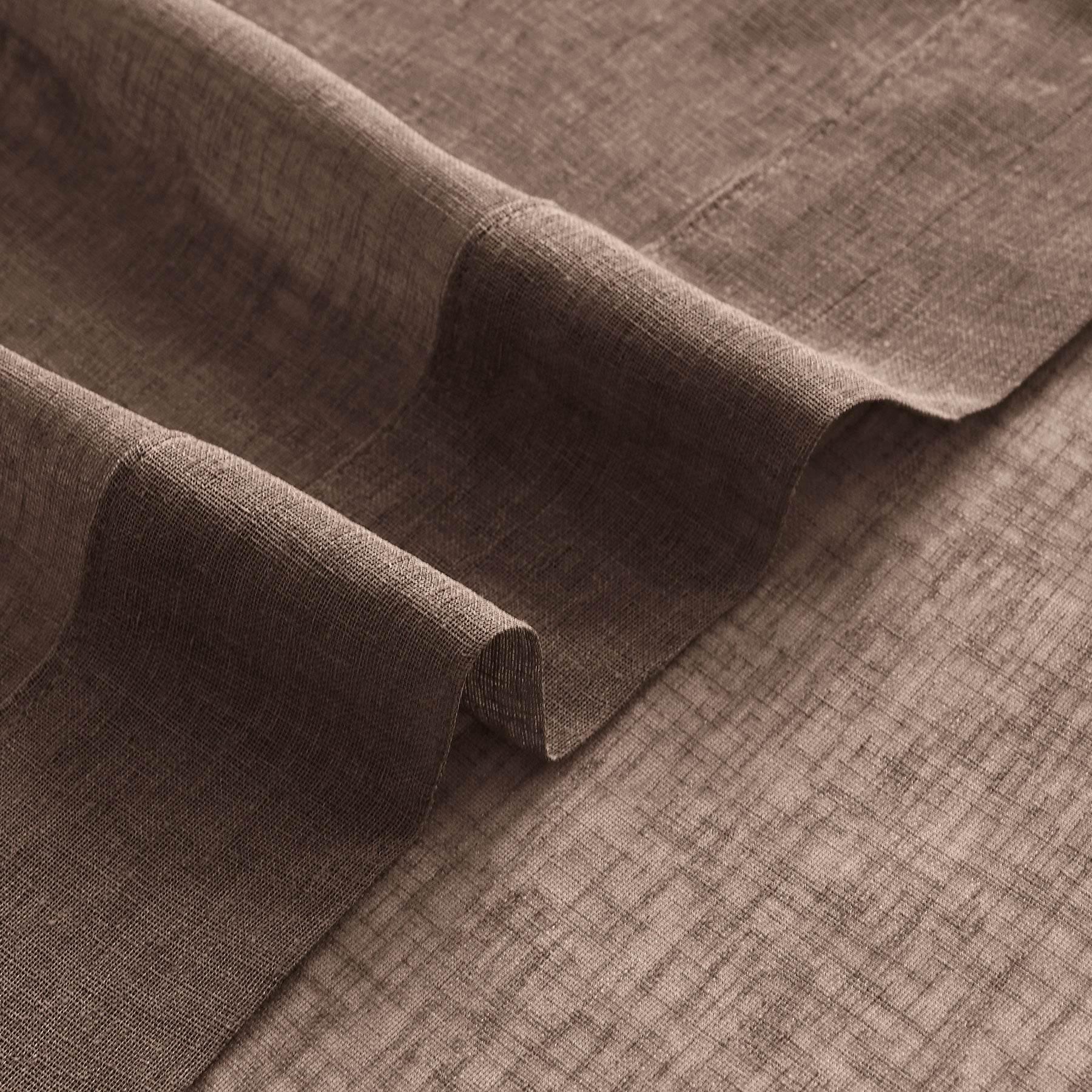 B01 Linen Textured Airy Sheer Curtain Grommet - Cololeaf -- #30 Light Grey