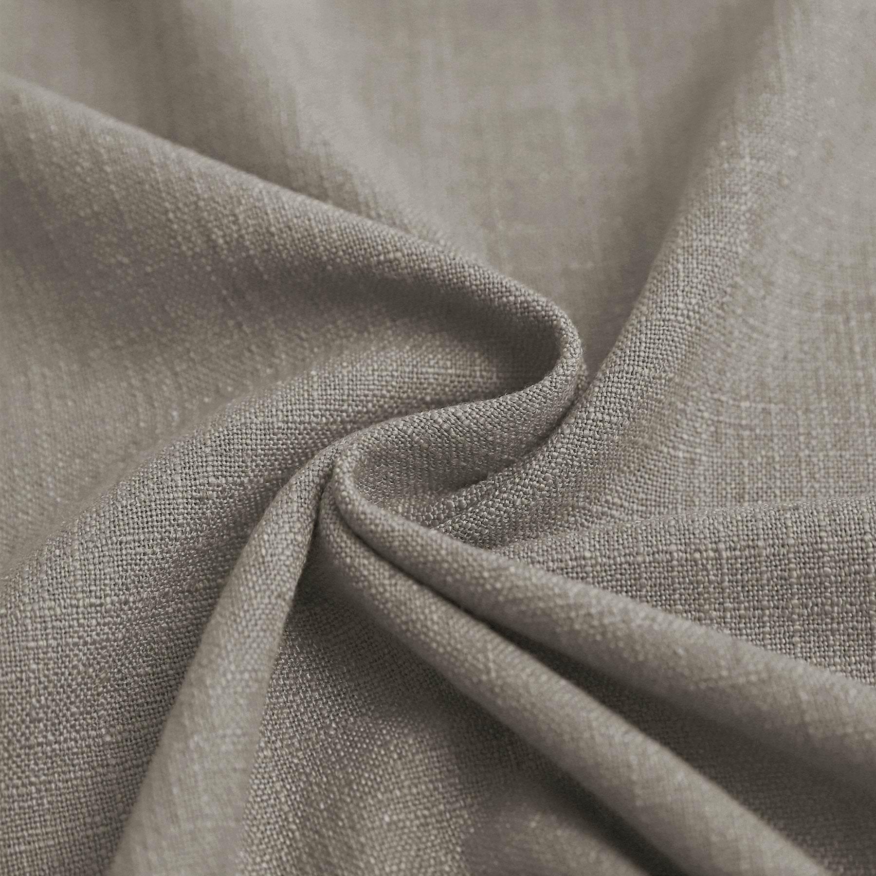1908 Linen Blend Breathable & Natural Curtain Tab Top - Cololeaf -- #11 Gray