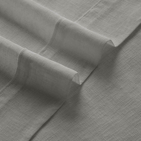 B01 Linen Textured Airy Sheer Curtain Grommet - Cololeaf -- #30 Light Grey