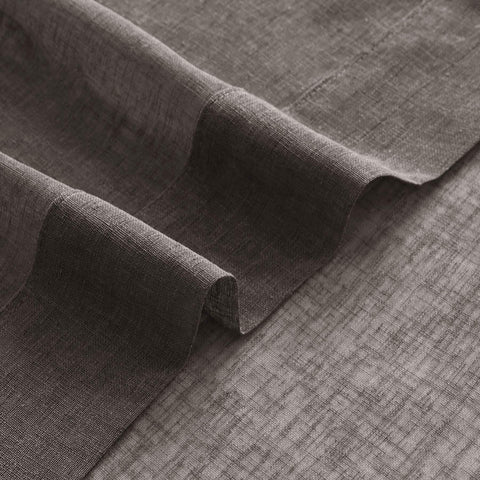 B01 Linen Textured Airy Sheer Curtain Grommet - Cololeaf -- #30 Light Grey