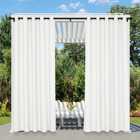 Thalia Linen Blend Outdoor Curtain Custom Made 1 Panel
