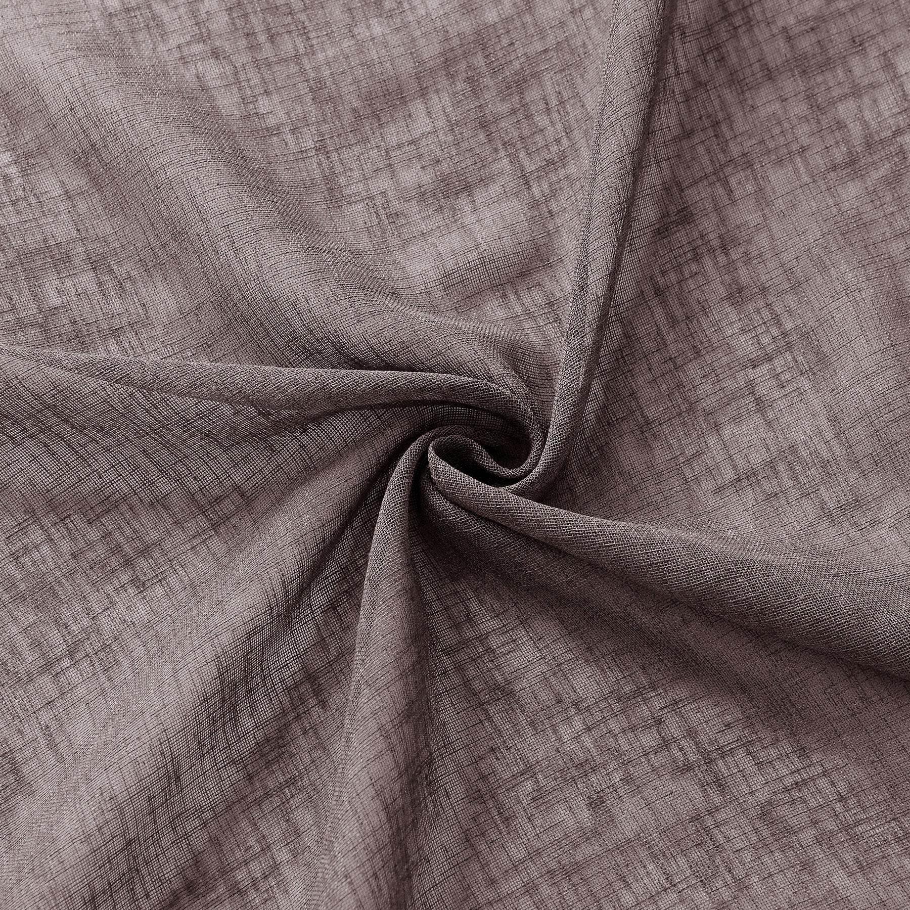 B01 Linen Textured Airy Sheer Curtain Pinch Pleat - Cololeaf -- #30 Light Grey