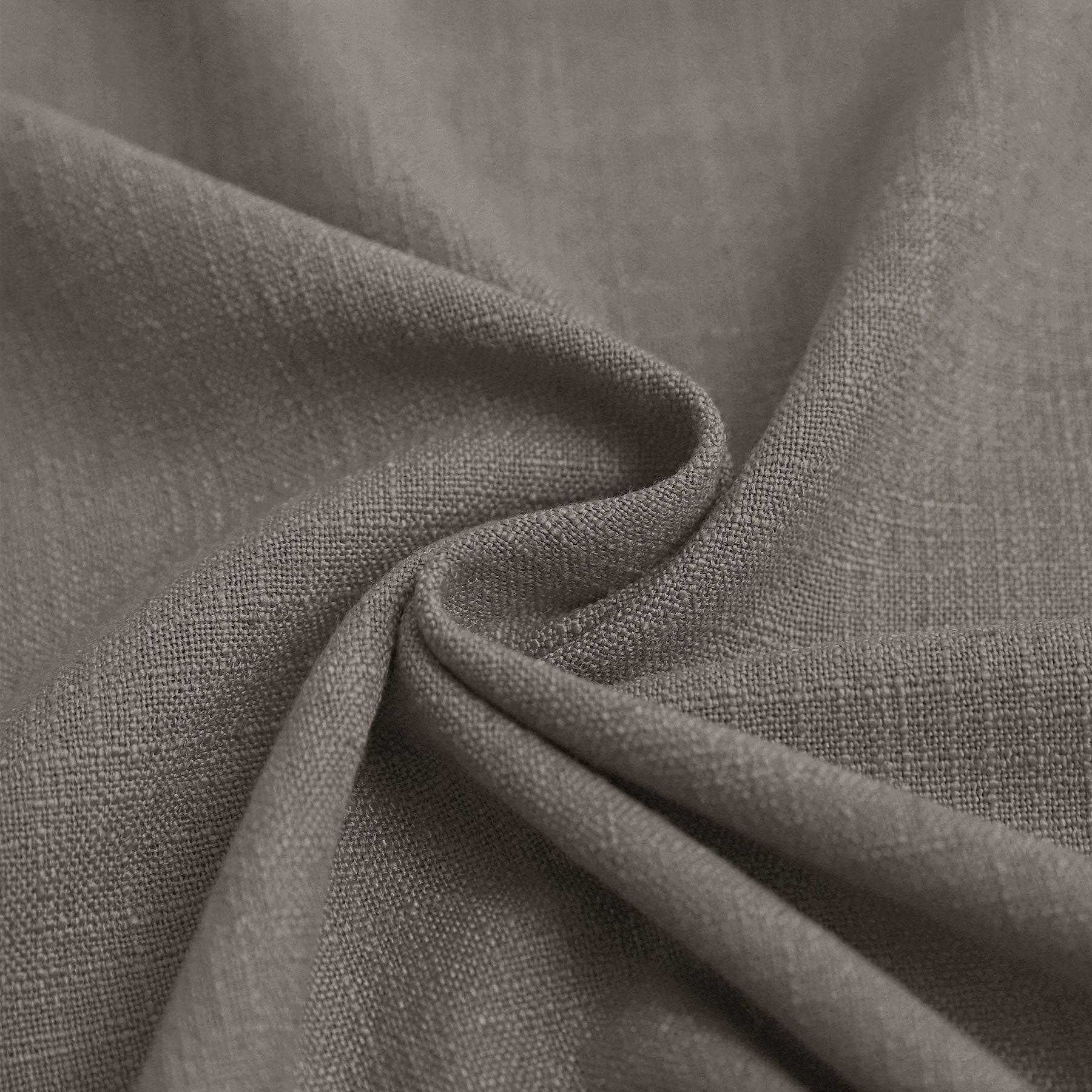 1908 Linen Blend Breathable & Natural Curtain Nickle Grommet - Cololeaf -- #12 Rock Grey