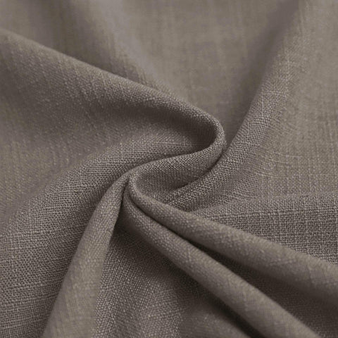 1908 Linen Blend Breathable & Natural Curtain Nickle Grommet - Cololeaf -- #12 Rock Grey