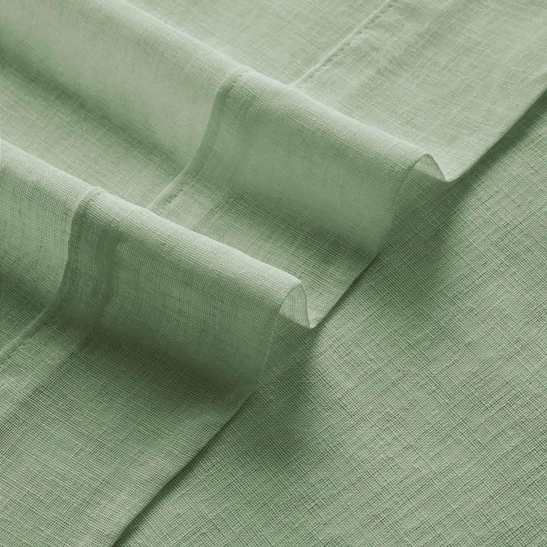 B01 Linen Textured Airy Sheer Curtain Pinch Pleat - Cololeaf -- #30 Light Grey