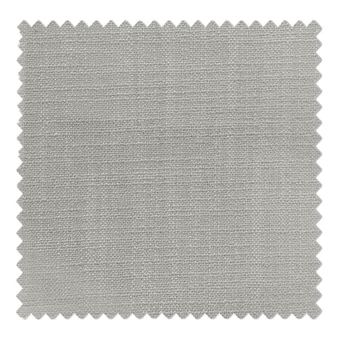 1908 Linen Blend Unlined Breathable & Natural Curtain Pinch Pleat with Trim Border - Cololeaf -- #18 Sand White/Fog