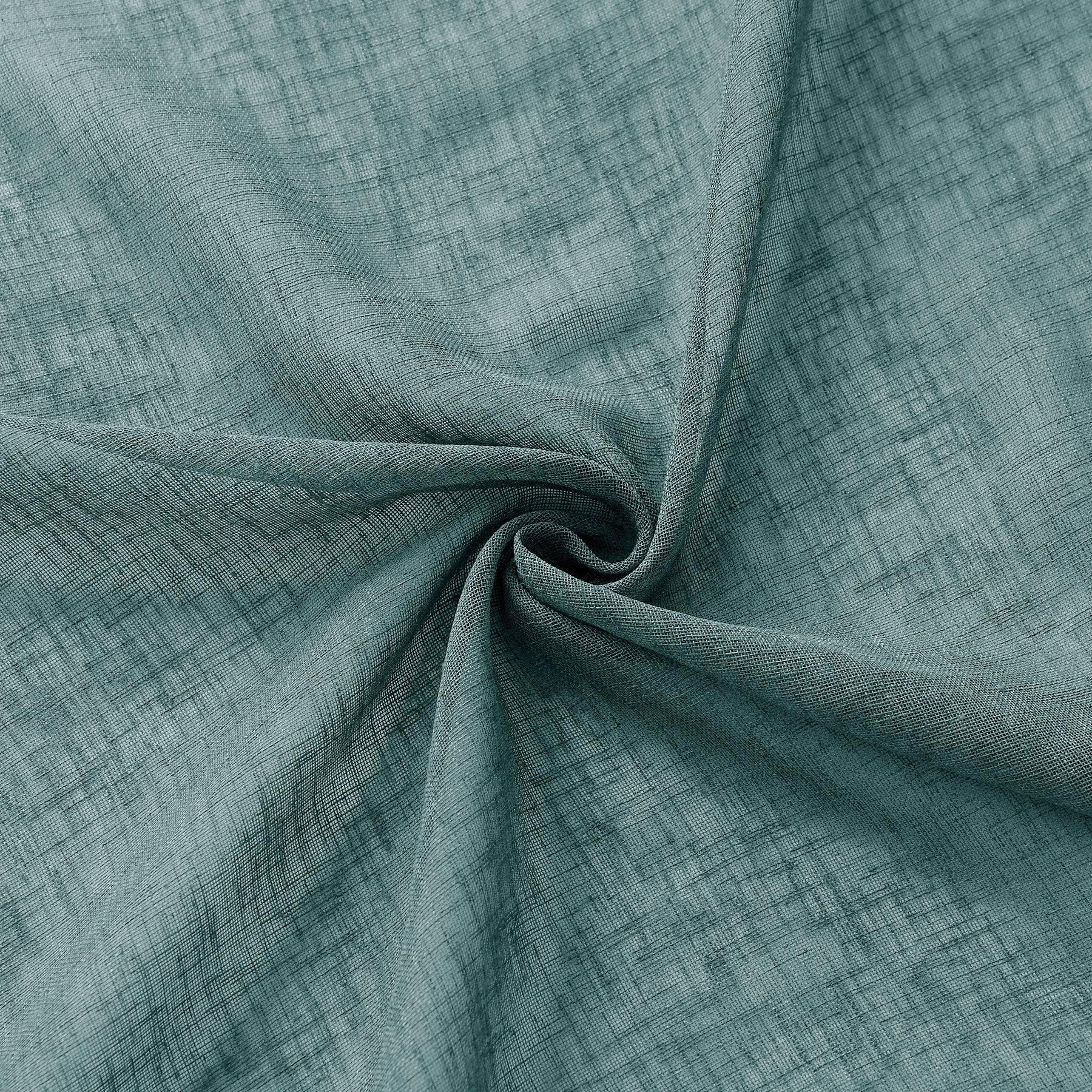 B01 Linen Textured Airy Sheer Curtain Pinch Pleat - Cololeaf -- #30 Light Grey
