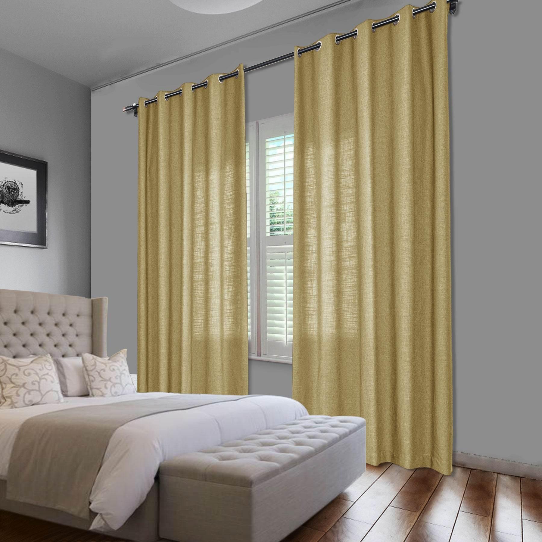 1908 Linen Blend Breathable & Natural Curtain Nickle Grommet - Cololeaf -- #1 Beige White