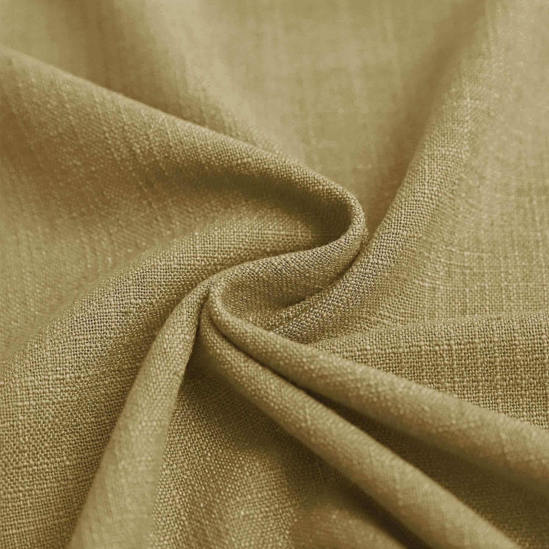 1908 Linen Blend Breathable & Natural Curtain Tab Top - Cololeaf -- #1 Beige White