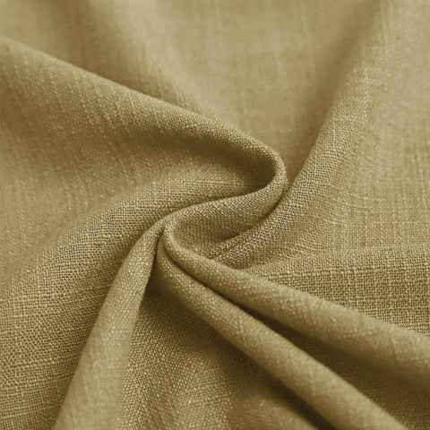 1908 Linen Blend Breathable & Natural Curtain Tab Top - Cololeaf -- #1 Beige White