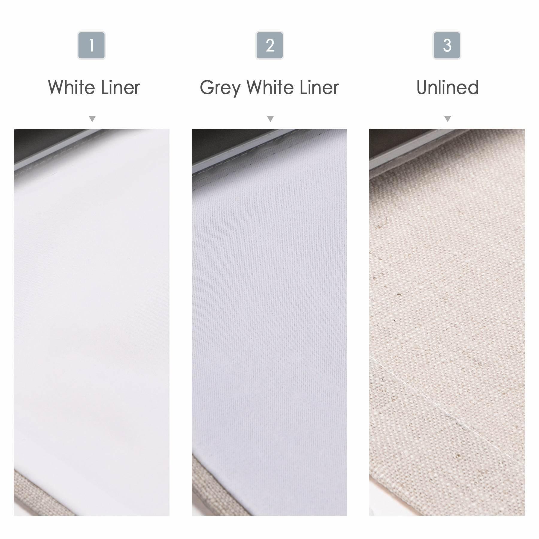 1908 Roman Shade Velcro Faux Linen Light Filtering, Blackout, Room Darkening, Installation Hardware Included - Cololeaf -- #0 Snow White