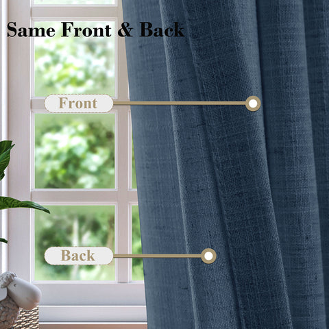 1908 Linen Blend Unlined Breathable & Natural Curtain Pinch Pleat 1 Panel