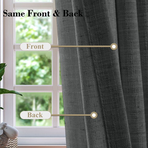 1908 Linen Blend Unlined Breathable & Natural Curtain Pinch Pleat 1 Panel