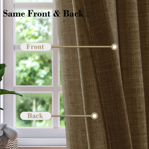 1908 Linen Blend Unlined Breathable & Natural Curtain Pinch Pleat 1 Panel