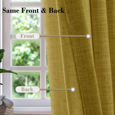 1908 Linen Blend Unlined Breathable & Natural Curtain Pinch Pleat 1 Panel