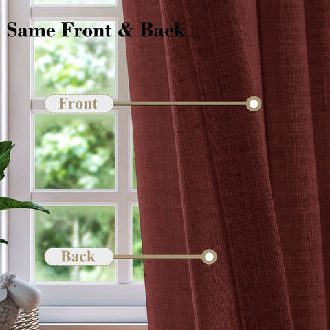 1908 Linen Blend Unlined Breathable & Natural Curtain Pinch Pleat 1 Panel
