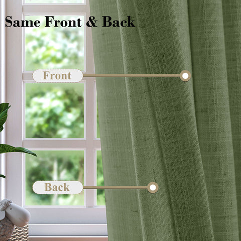 1908 Linen Blend Unlined Breathable & Natural Curtain Pinch Pleat 1 Panel