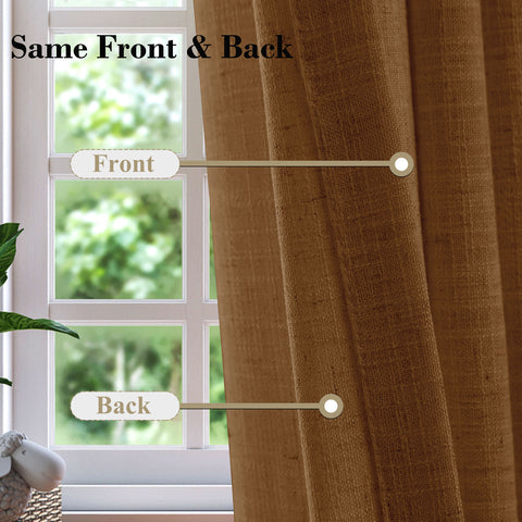 1908 Linen Blend Unlined Breathable & Natural Curtain Pinch Pleat 1 Panel
