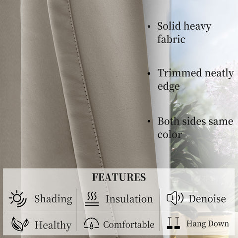 Atlanta Velcro Curtains Self Adhesive Room Darkening Thermal Insulated 1 Panel