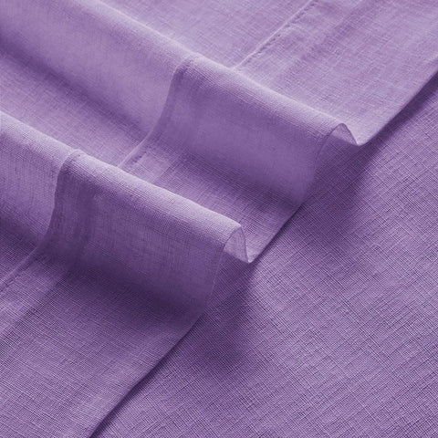 B01 Linen Textured Airy Sheer Curtain Pinch Pleat - Cololeaf -- #30 Light Grey