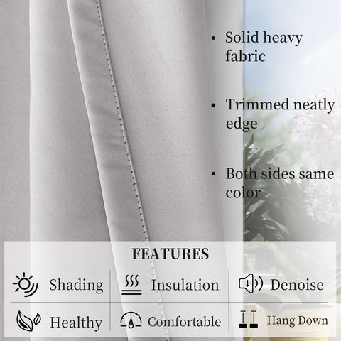 Atlanta Velcro Curtains Self Adhesive Room Darkening Thermal Insulated 1 Panel