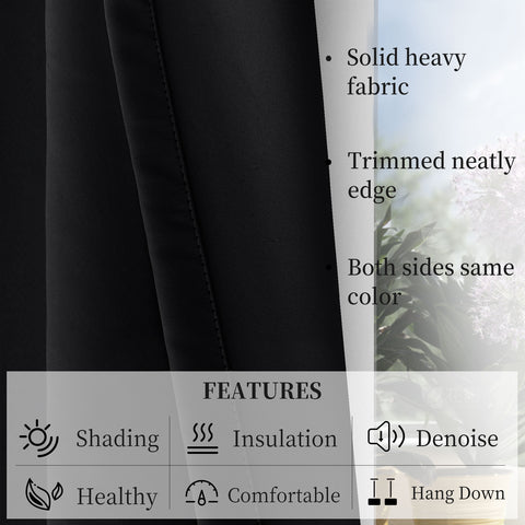 Atlanta Velcro Curtains Self Adhesive Room Darkening Thermal Insulated 1 Panel