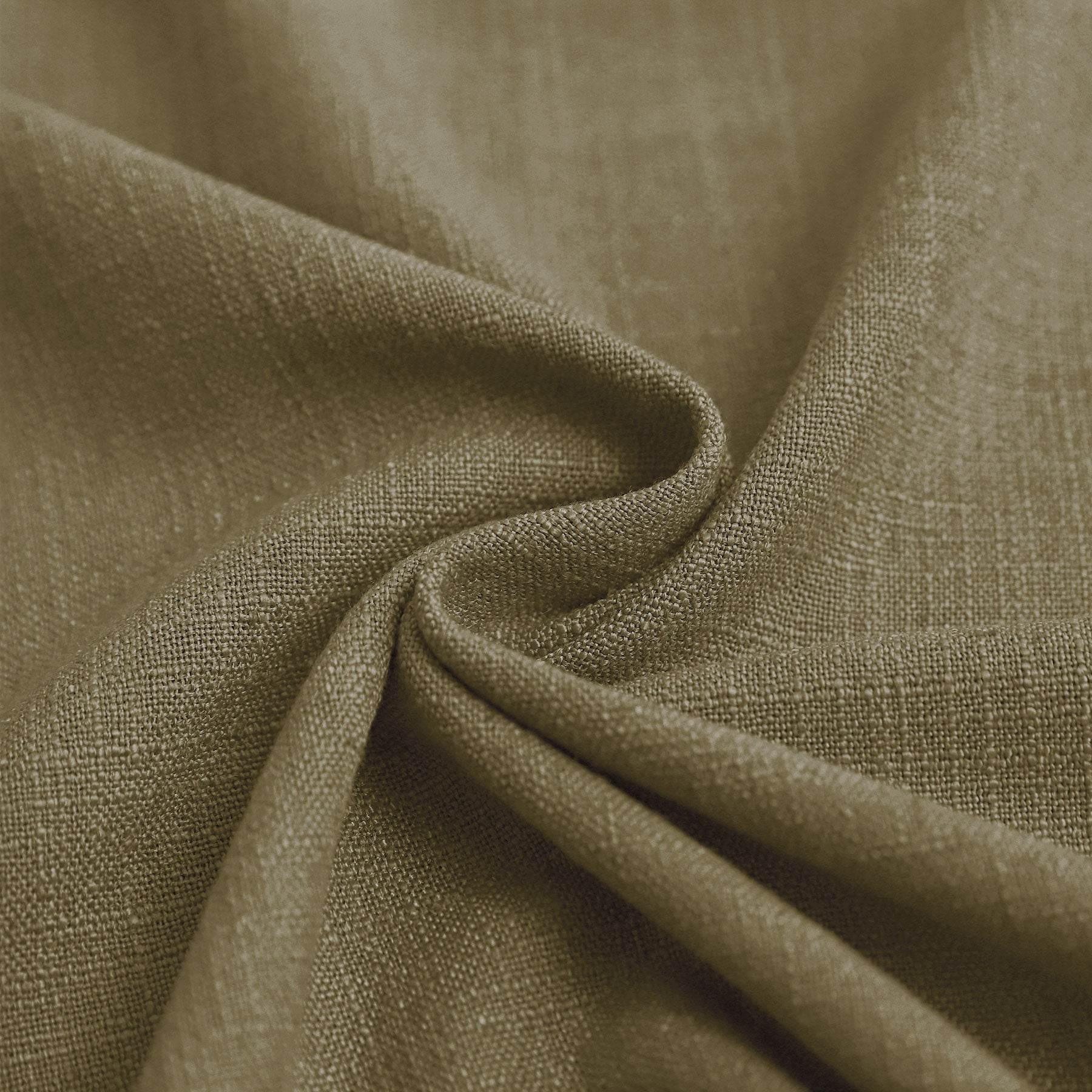 1908 Linen Blend Breathable & Natural Curtain Tab Top - Cololeaf -- #8 Taupe Grey