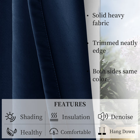 Atlanta Velcro Curtains Self Adhesive Room Darkening Thermal Insulated 1 Panel