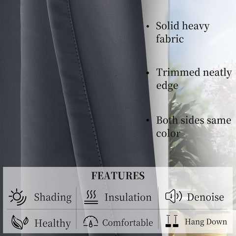 Atlanta Velcro Curtains Self Adhesive Room Darkening Thermal Insulated 1 Panel