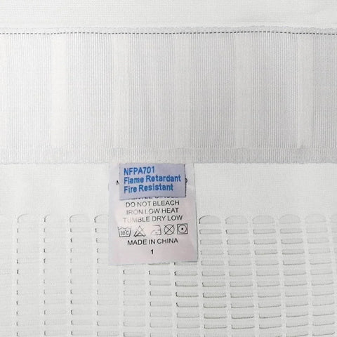 Medical Privacy Curtains Breathable Fabric Grommet for Hospital & Clinic NFPA-701 - Cololeaf -- T19 White