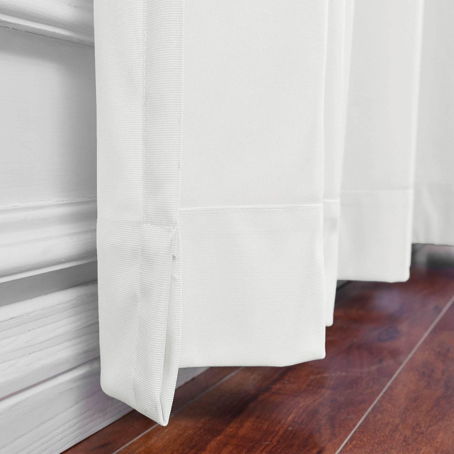 Medical Privacy Curtains Breathable Fabric Grommet for Hospital & Clinic NFPA-701 - Cololeaf -- T19 White