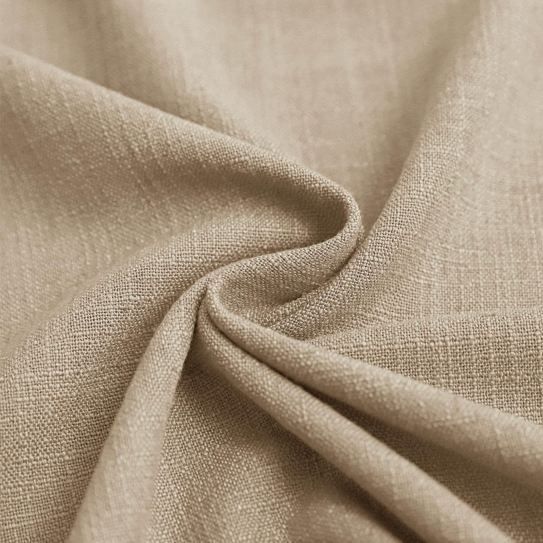 1908 Linen Blend Breathable & Natural Curtain Tab Top - Cololeaf -- #5 Burly Wood