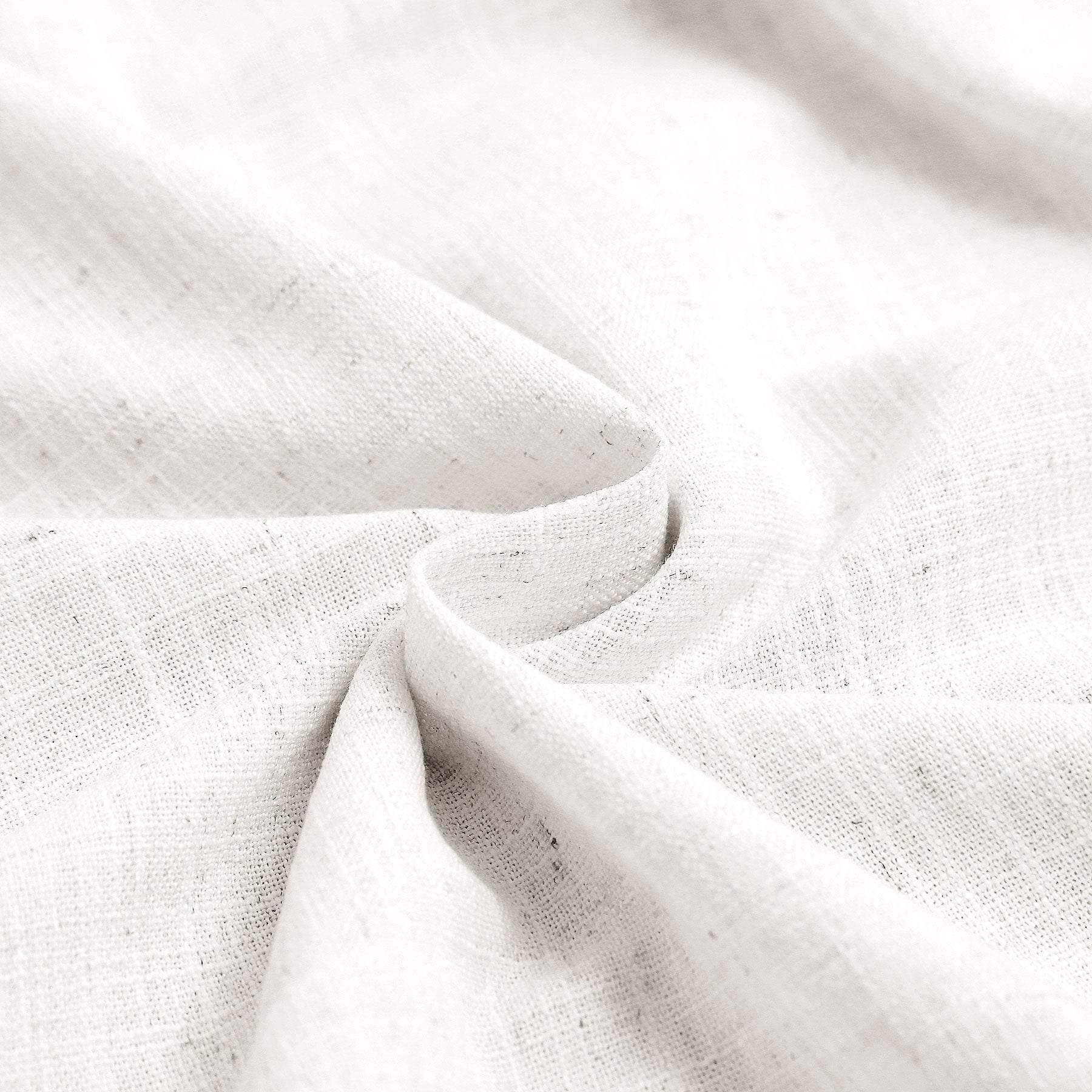 1908 Linen Blend Breathable & Natural Curtain Tab Top - Cololeaf -- #1 Beige White