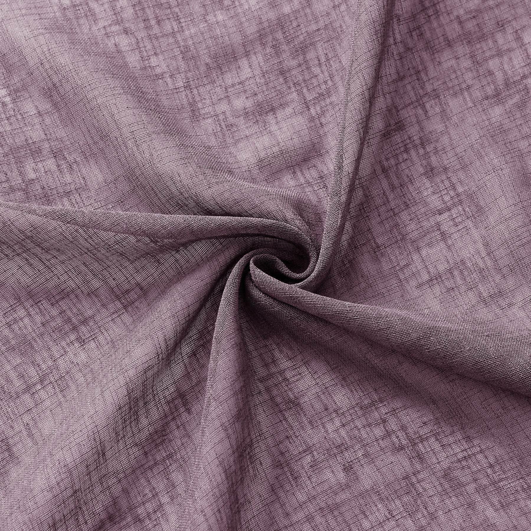 B01 Linen Textured Airy Sheer Curtain Grommet - Cololeaf -- #20 Valerian
