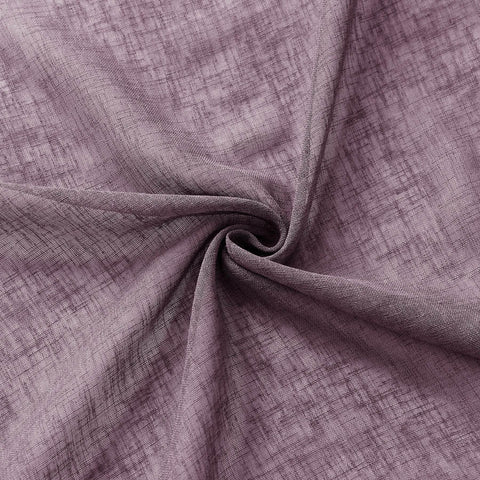 B01 Linen Textured Airy Sheer Curtain Grommet - Cololeaf -- #20 Valerian