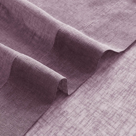B01 Linen Textured Airy Sheer Curtain Pinch Pleat - Cololeaf -- #30 Light Grey