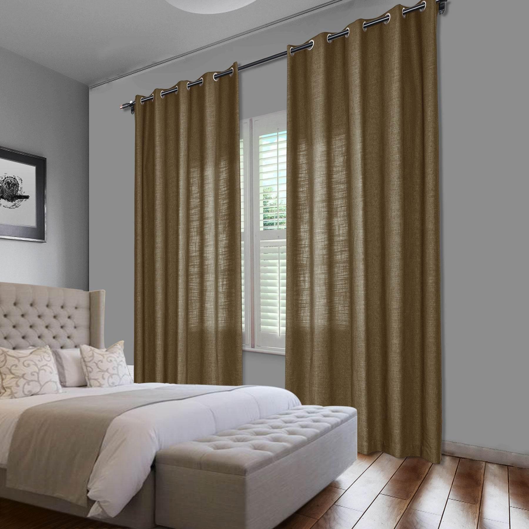 1908 Linen Blend Breathable & Natural Curtain Nickle Grommet - Cololeaf -- #1 Beige White