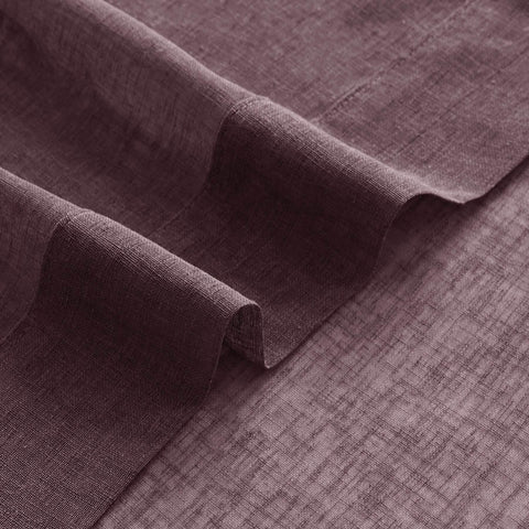 B01 Linen Textured Airy Sheer Curtain Grommet - Cololeaf -- #30 Light Grey