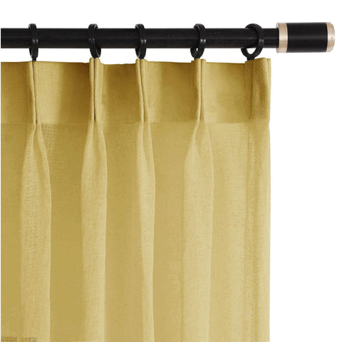 B01 Linen Textured Airy Sheer Curtain Pinch Pleat - Cololeaf -- #30 Light Grey
