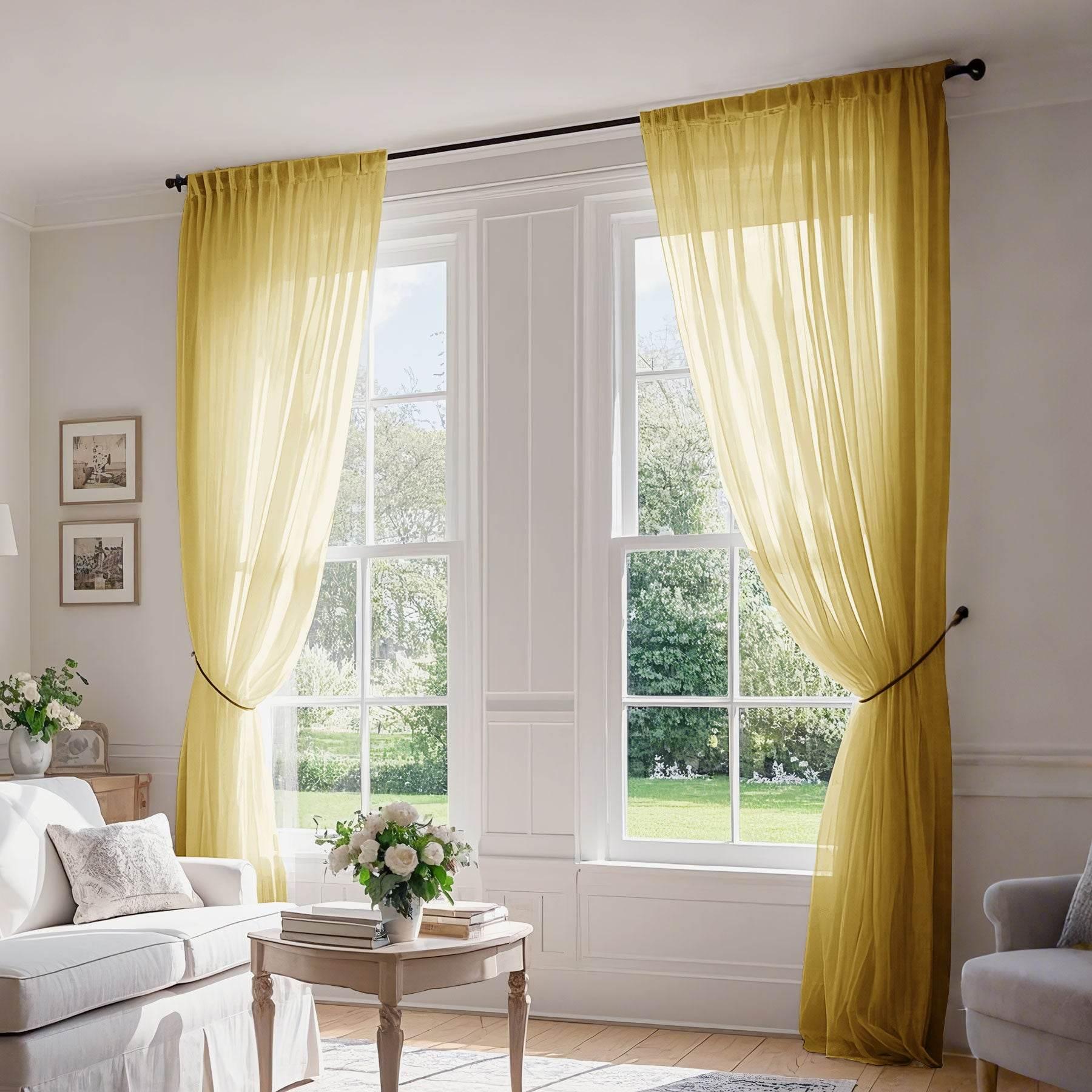 B01 Linen Textured Airy Sheer Curtain Pinch Pleat - Cololeaf -- #30 Light Grey