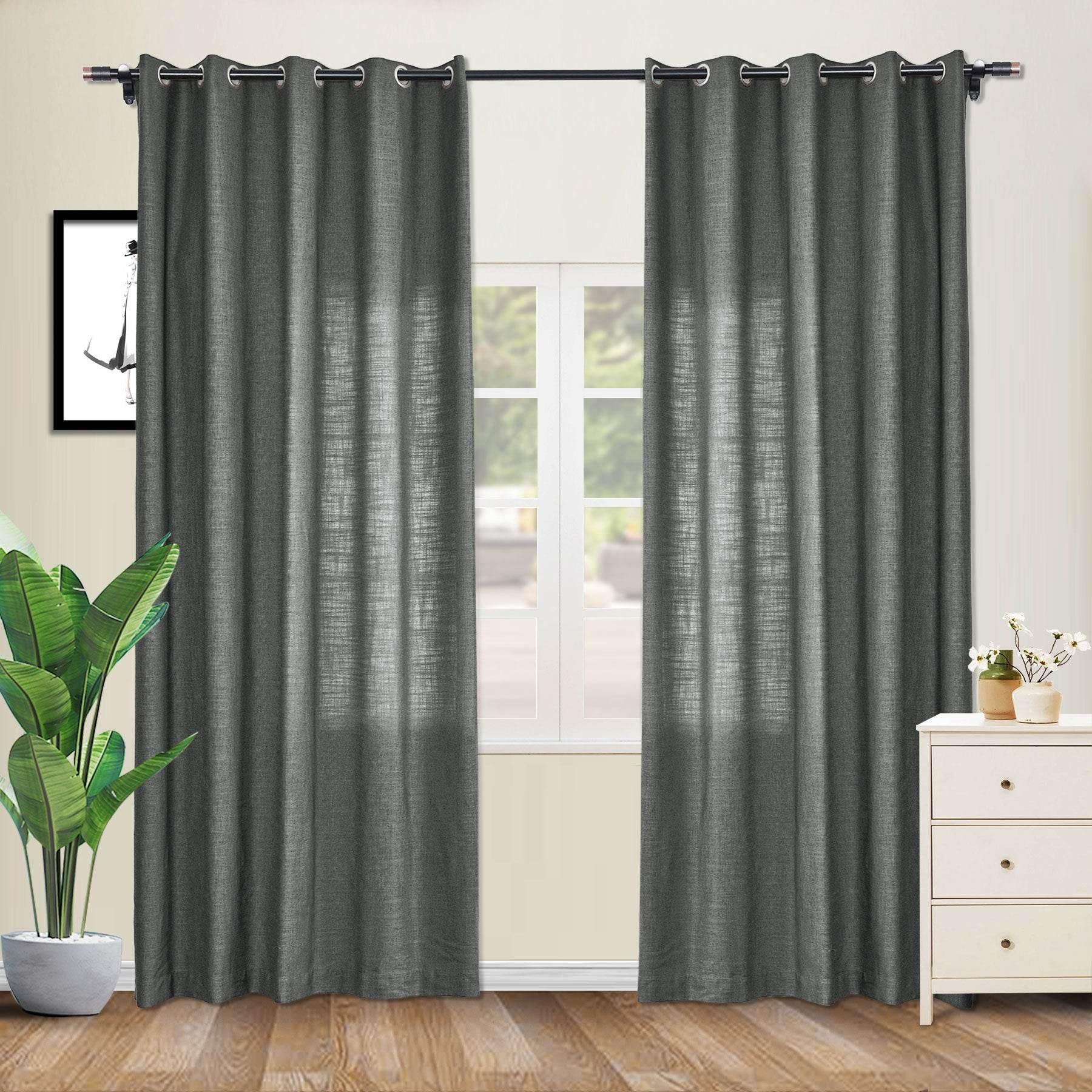 1908 Linen Blend Breathable & Natural Curtain Nickle Grommet - Cololeaf -- #1 Beige White