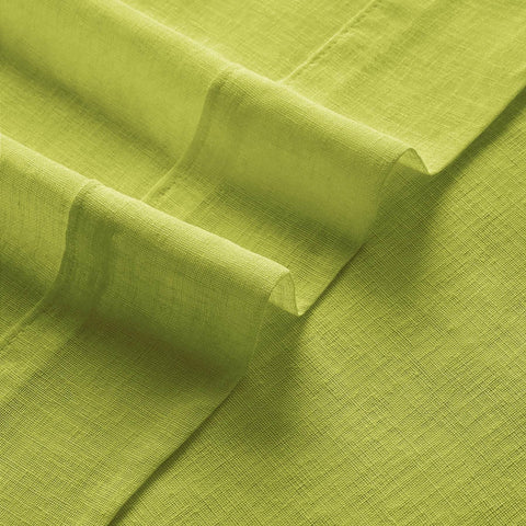B01 Linen Textured Airy Sheer Curtain Grommet - Cololeaf -- #30 Light Grey