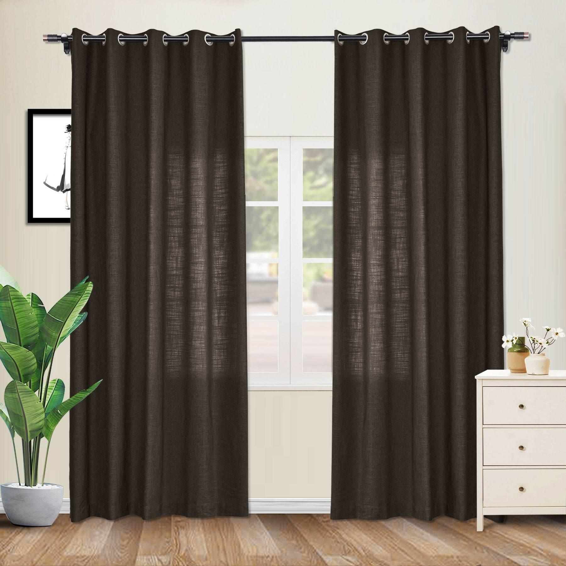 1908 Linen Blend Breathable & Natural Curtain Nickle Grommet - Cololeaf -- #1 Beige White
